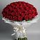 Букет 101 Красная роза Блэк Мэджик в Апастово