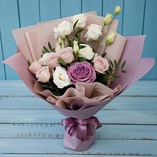 Букет цветов из:  Розы и Лизиантусы #REPLACE_PRED# Апастово