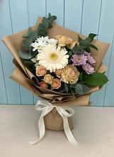 Букет цветов из:  Герберы и Хризантемы в Апастово