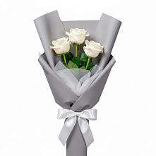 Букет 3 белые розы #REPLACE_PRED# Апастово