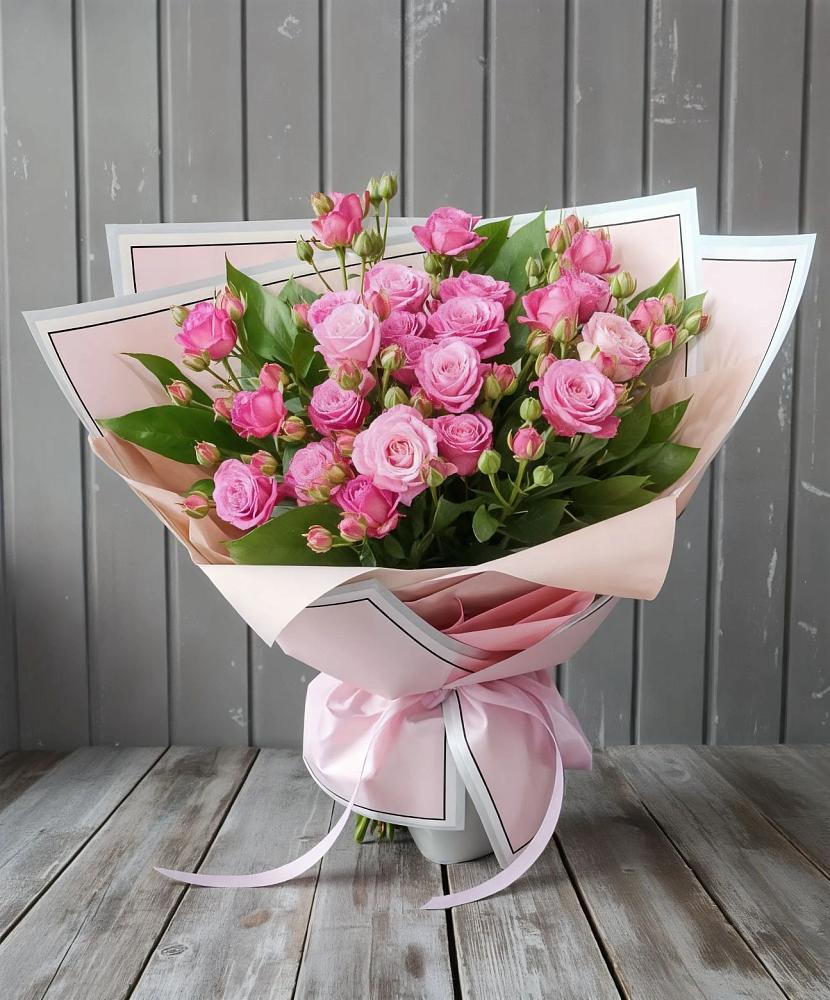 Букет Розовый кустик в Апастово