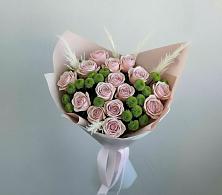 Букет цветов из:  Розы и Хризантемы в Апастово
