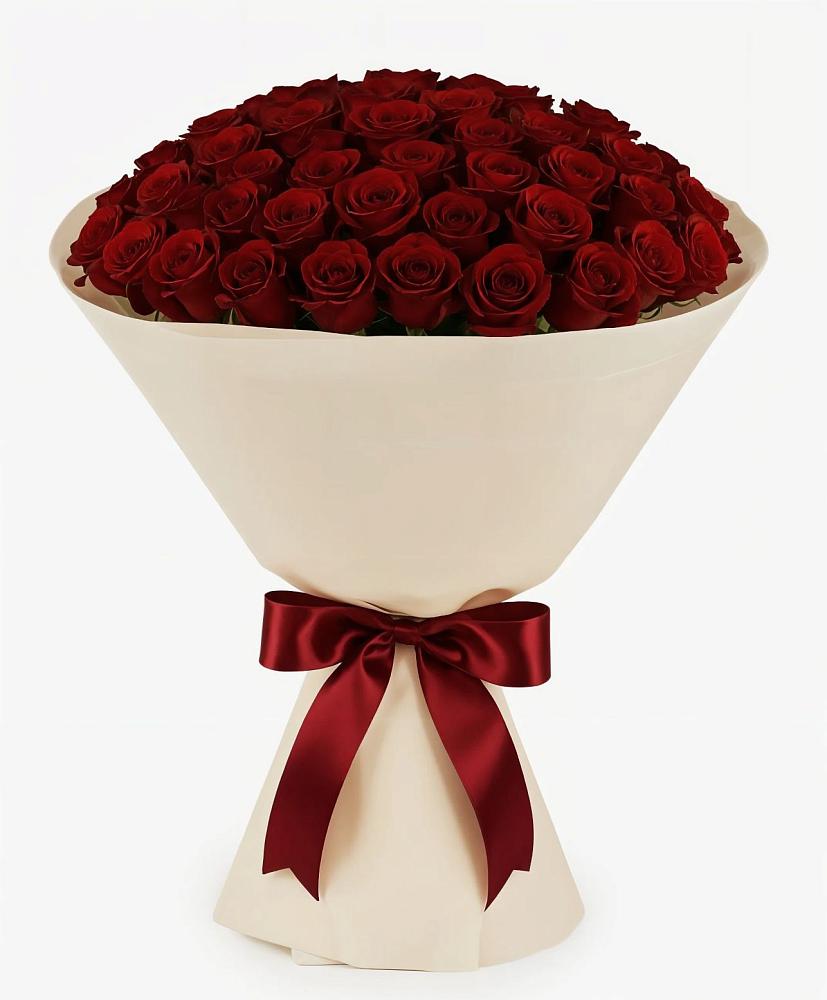 Букет 101 Бордовая роза Блэк Бакарра в Апастово