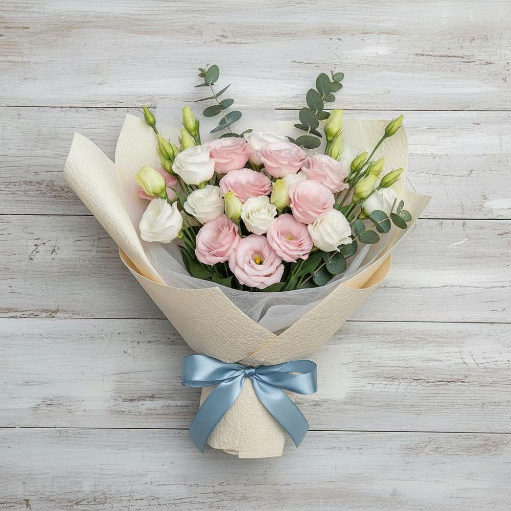 Букет цветов из: Лизиантусы в Апастово